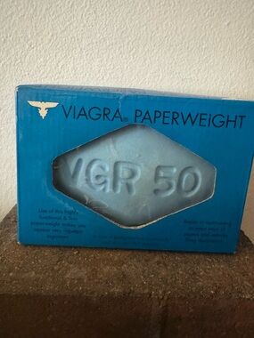 Blue Paperweight - Novelty Home Accent